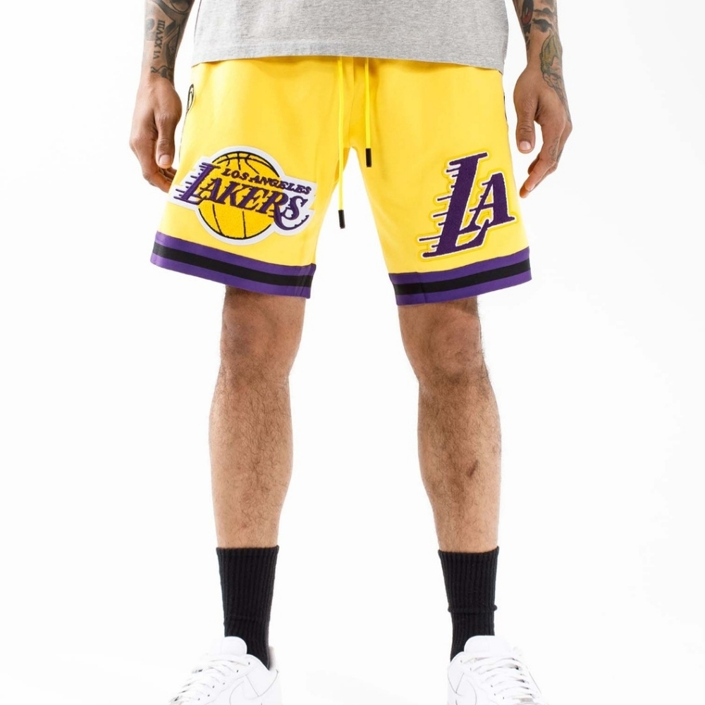 PRO STANDARD LOS ANGELES LAKERS PRO TEAM SHORTS - Picture 1 of 4